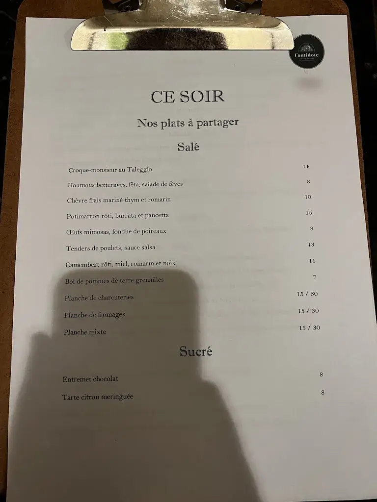 Menu_L'antidote_Vannes_image_2