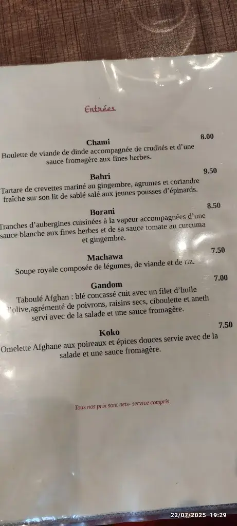 Michelle Wong-Barroy_Afghan Café_Vannes_review