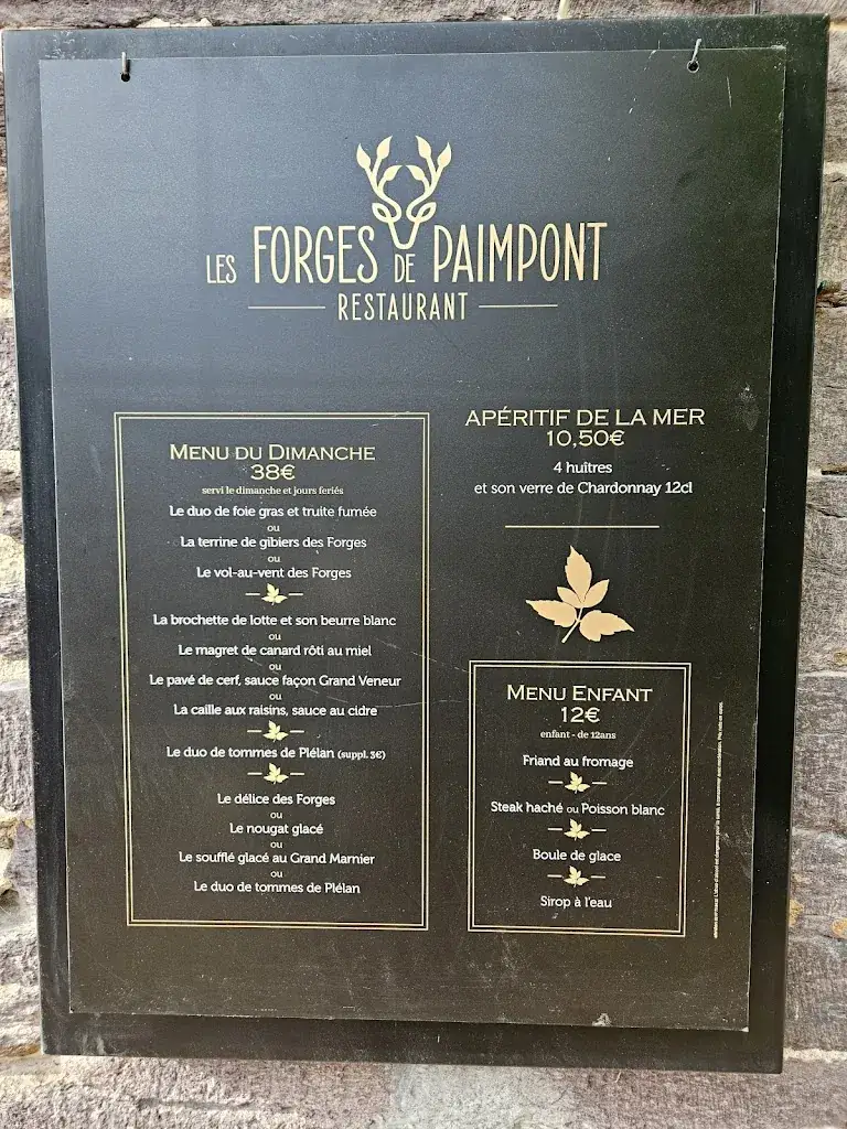 Menu_Restaurant Les Forges de Paimpont_Plélan-le-Grand_image_2