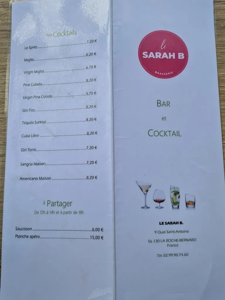 Menu_Le Sarah B_Roche-Bernard_image_2