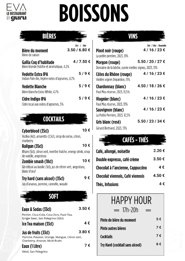 Menu_EVA Le Restaurant by Guru_Montreuil_image_2