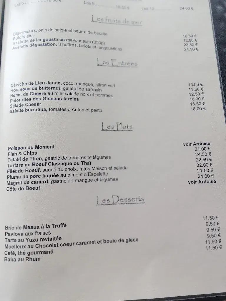 Menu_Café de la plage_Névez_image_2