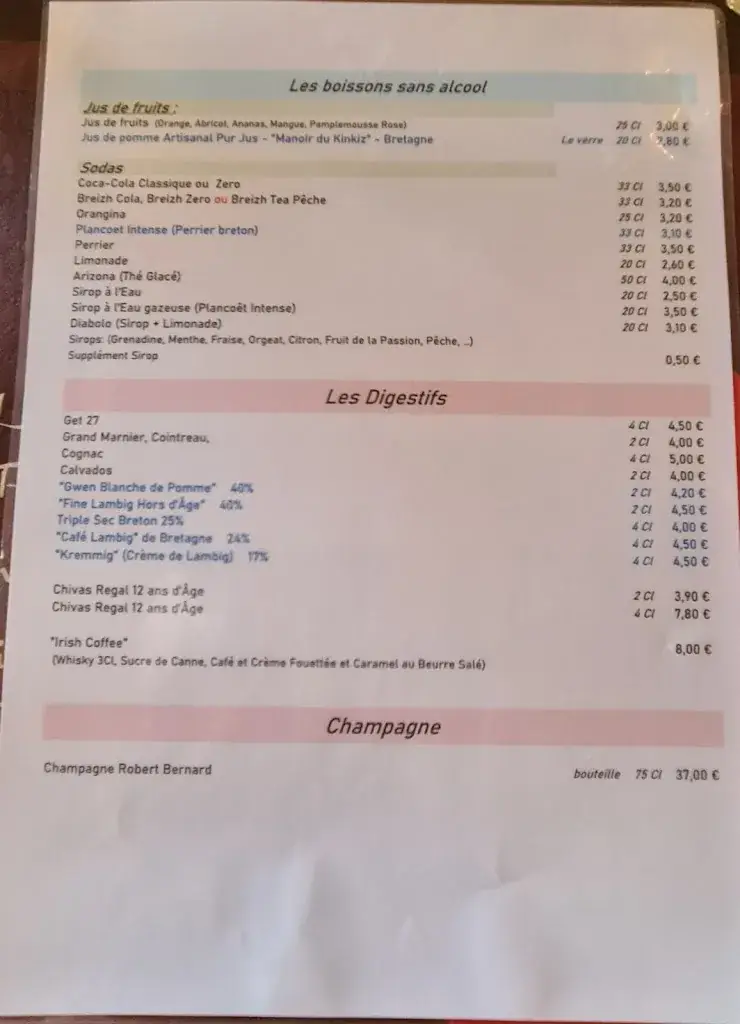 Menu_Le Dragon et la Girafe_Névez_image_2