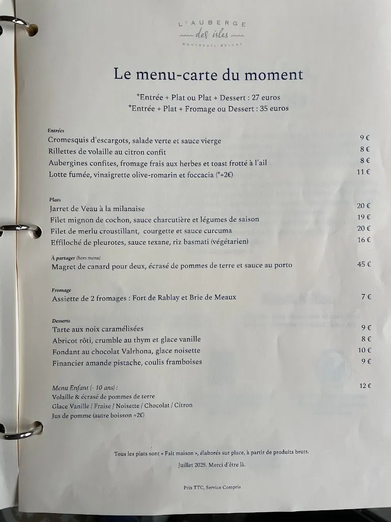 Menu_L'Auberge Des Isles_Montreuil-Bellay_image_3