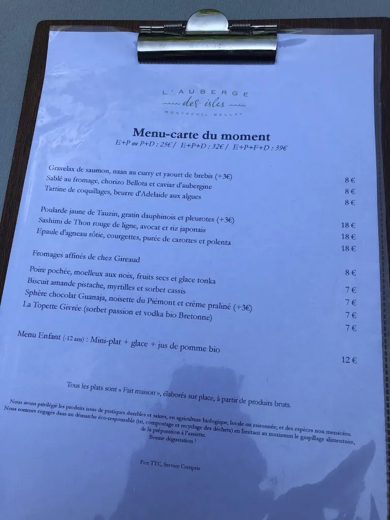 Menu_L'Auberge Des Isles_Montreuil-Bellay_image_4