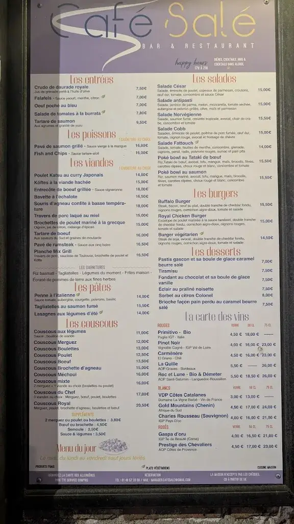 Menu_Le Café Salé | Le Bistrot Authentique de Montreuil_Montreuil_image_3