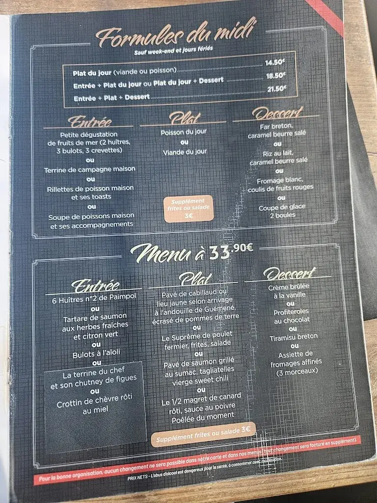 Menu_Restaurant Du Port_Paimpol_image_3