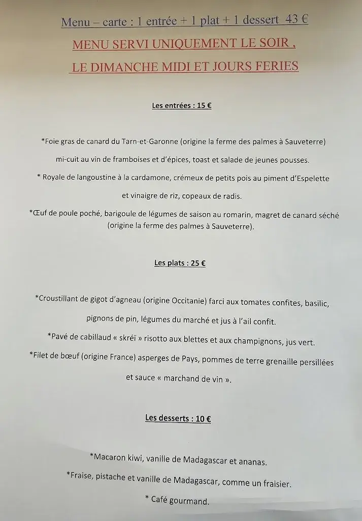 Menu_La Cave Ô Délices_Montauban_image_1