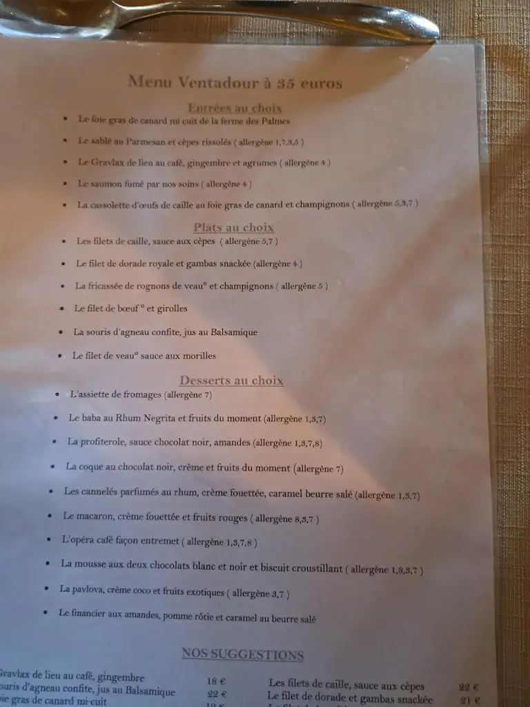 Menu_Le Ventadour_Montauban_image_3