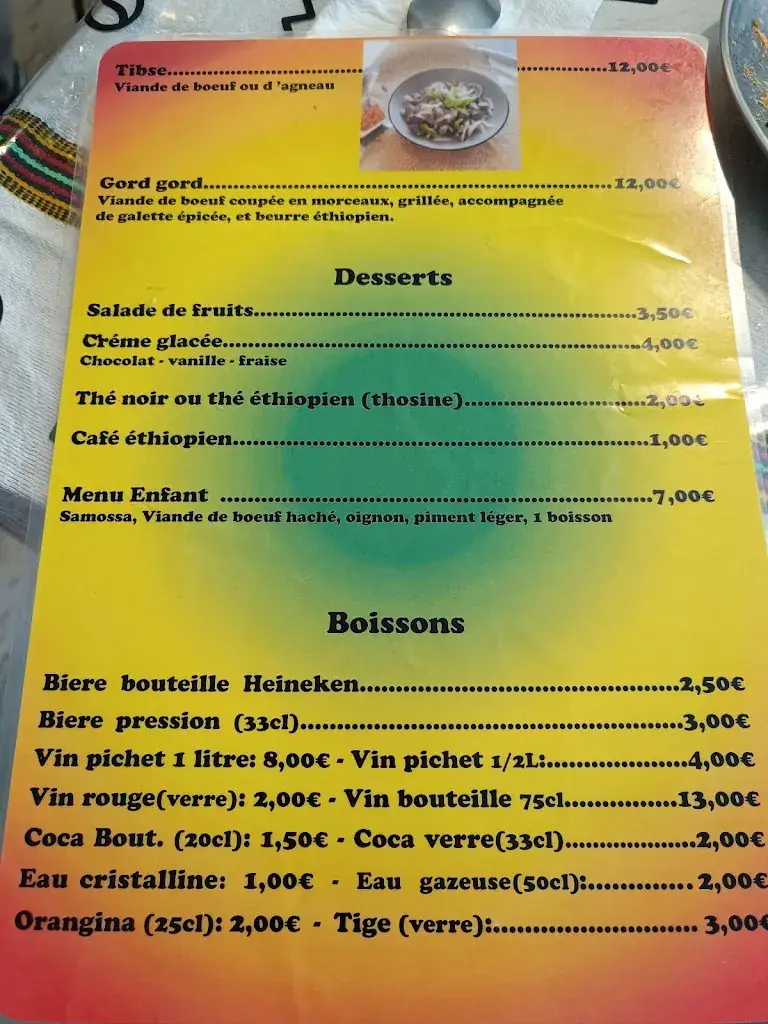 Menu_Restaurant Ethiopien GENET_Montauban_image_3