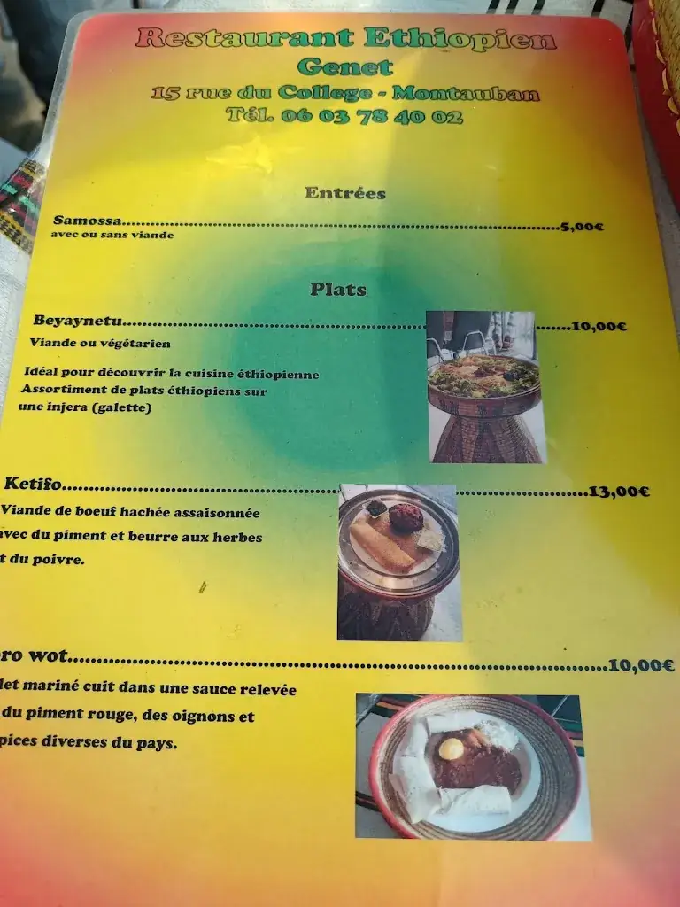 Menu_Restaurant Ethiopien GENET_Montauban_image_4