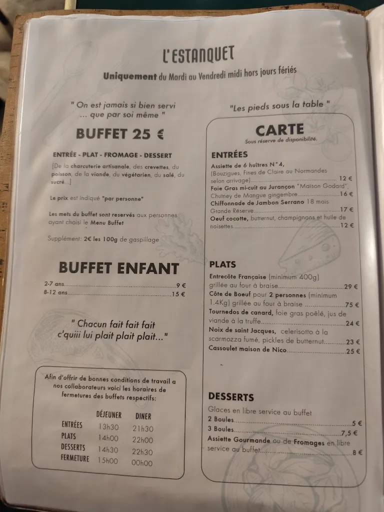 Menu_Buffet L'Estanquet_Montauban_image_3