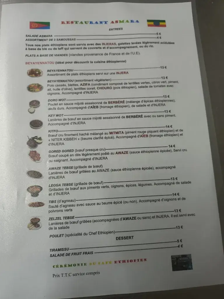 Menu_Restaurant éthiopien asmara_Montauban_image_1