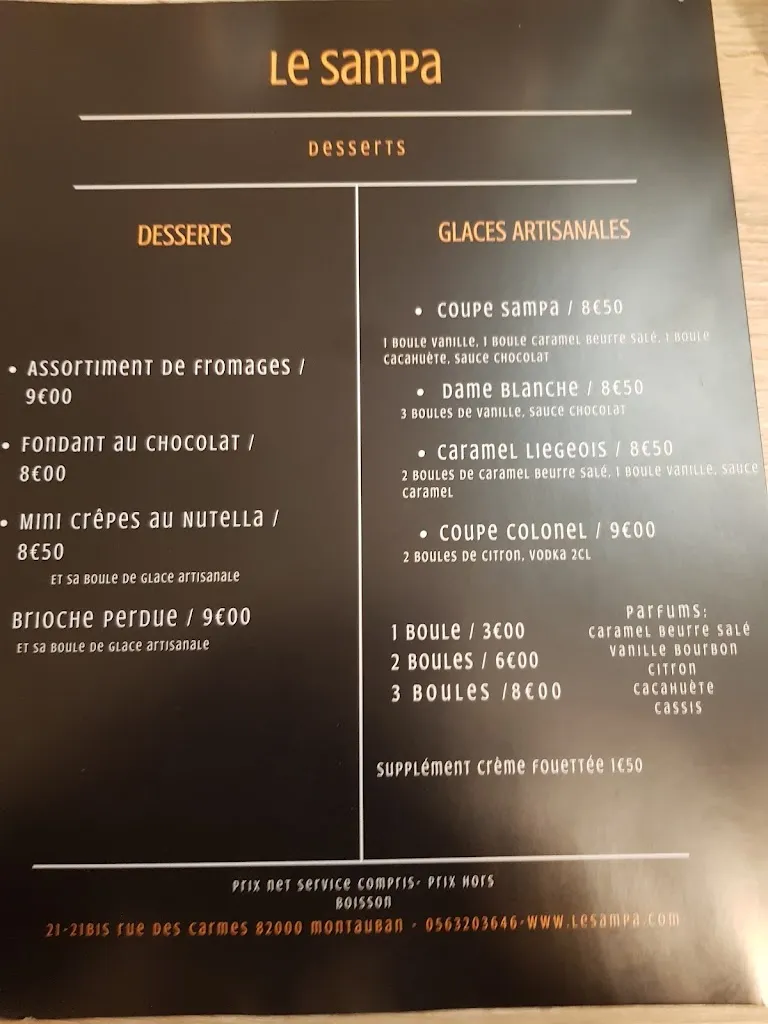 Menu_Le Sampa_Montauban_image_2