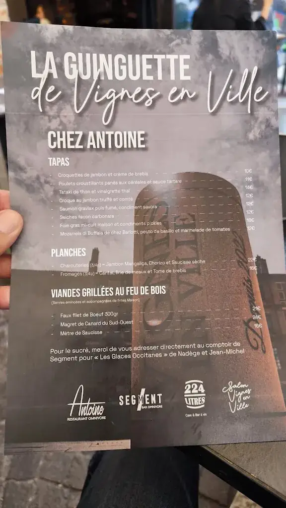 Menu_Antoine restaurant omnivore_Montauban_image_1