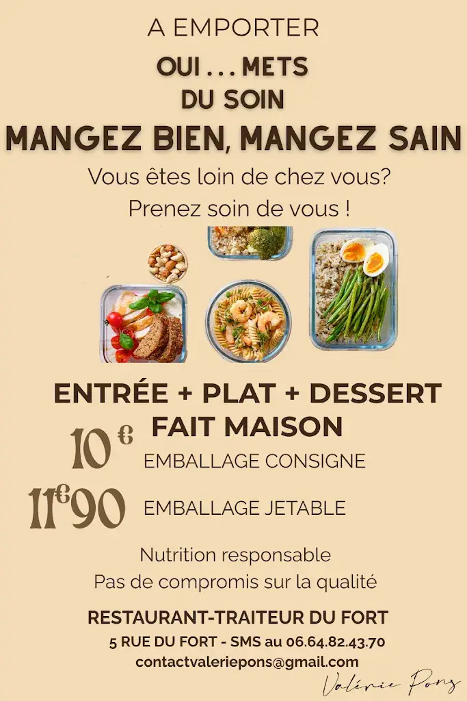 Menu_Valérie Pons - Restaurant Traiteur Du Fort_Montauban_image_3