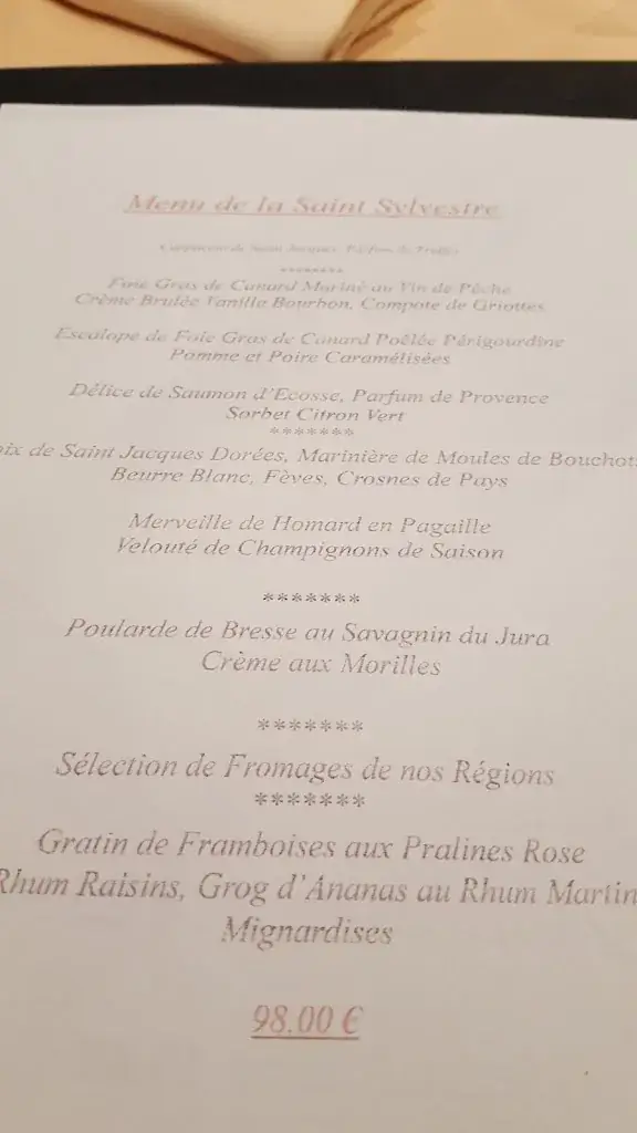 Menu_Auberge Bressane_Bourg-en-Bresse_immagine_3