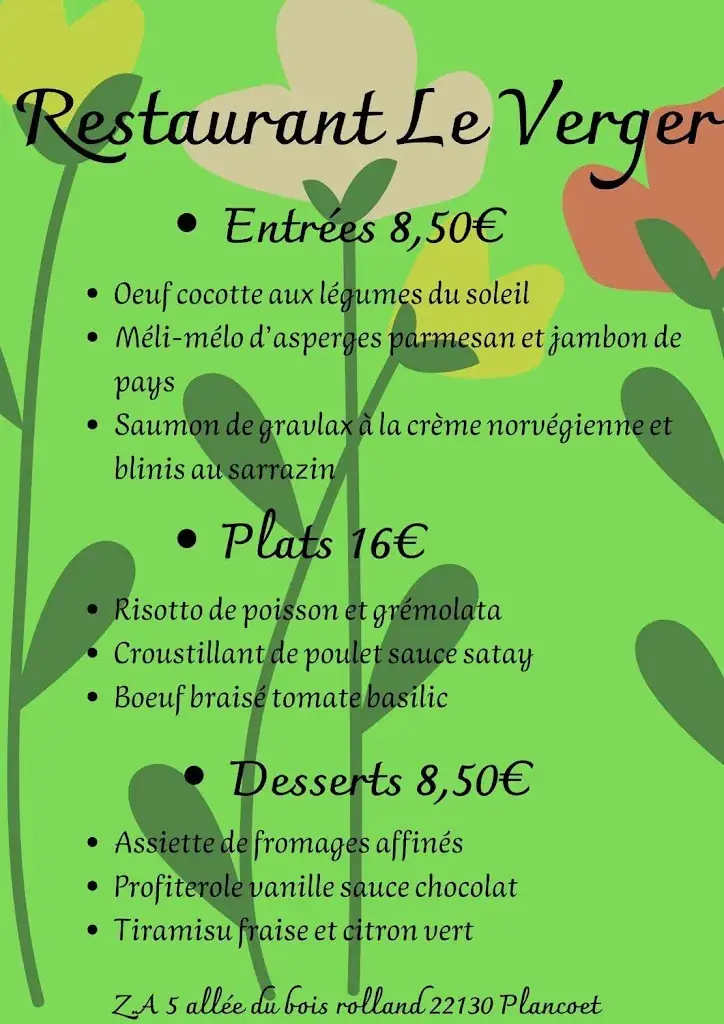 Menu_Le Bistrot de Sophie_Plancoët_immagine_2