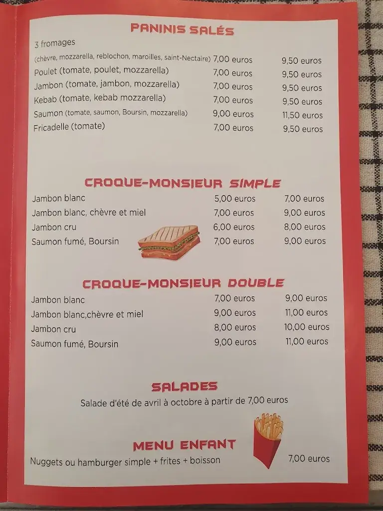 Menu_Snack d'Ainay_Ainay-le-Château_image_1