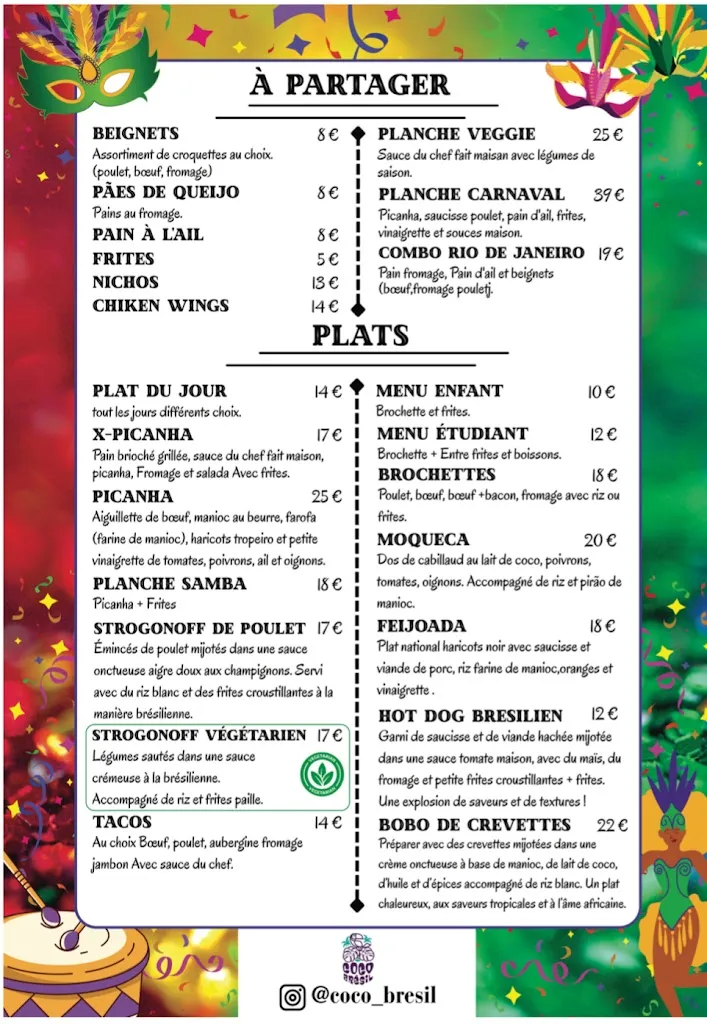 Menu_Coco Brésil_Bourg-en-Bresse_image_1