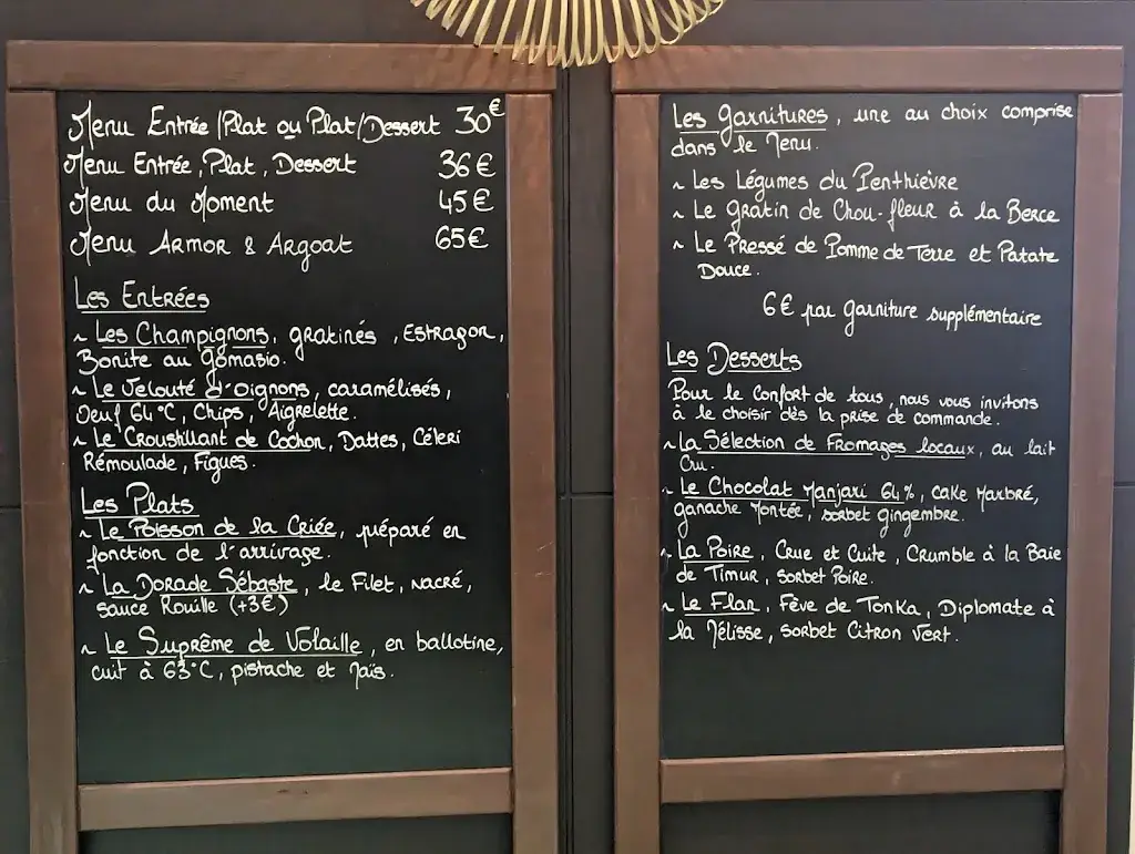 Menu_Le Biniou, Restaurant Bistronomique_Pléneuf-Val-André_image_1