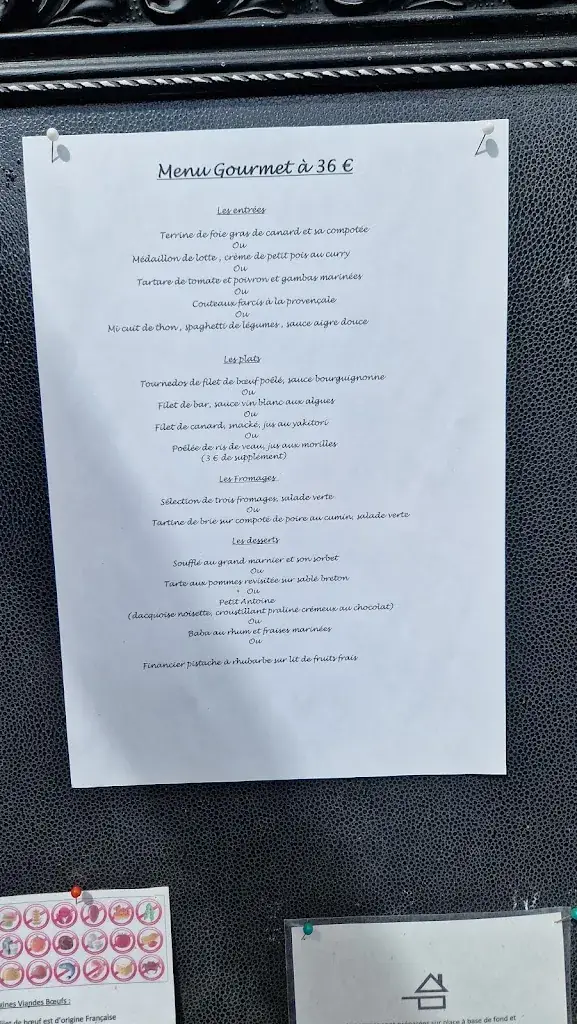 Menu_Auberge des Tilleuls_Piré-Chancé_image_2