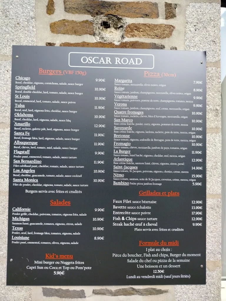 Menu_Oscar Road Plenée Jugon_Plénée-Jugon_image_2
