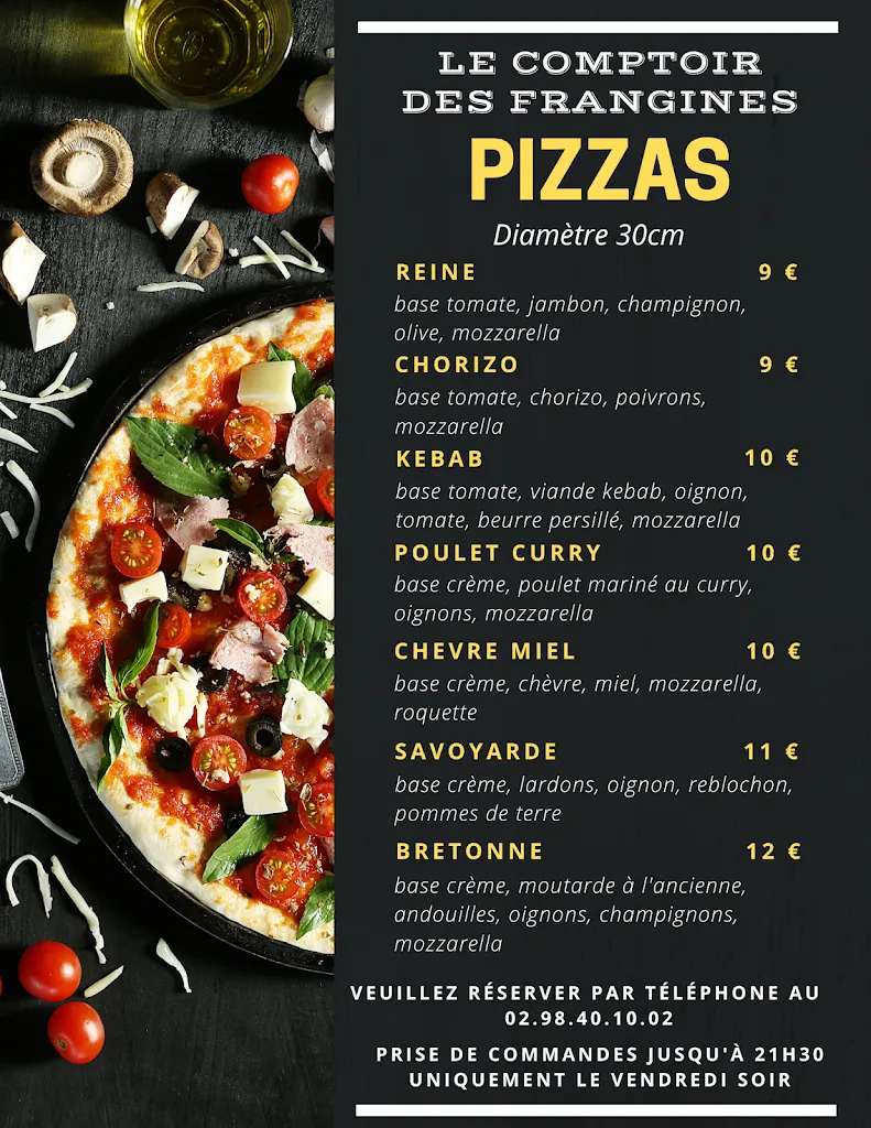 Menu_Le Comptoir des Frangines_Kersaint-Plabennec_image_1