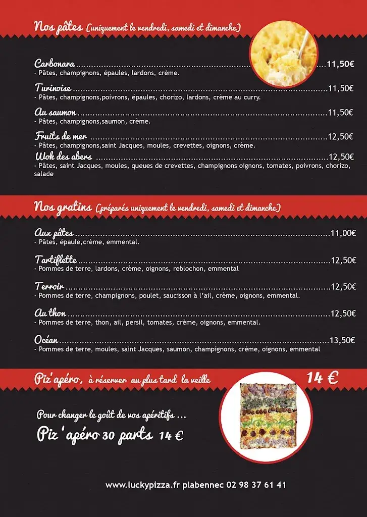 Menu_Lucky Pizza à Plabennec_Plabennec_image_3