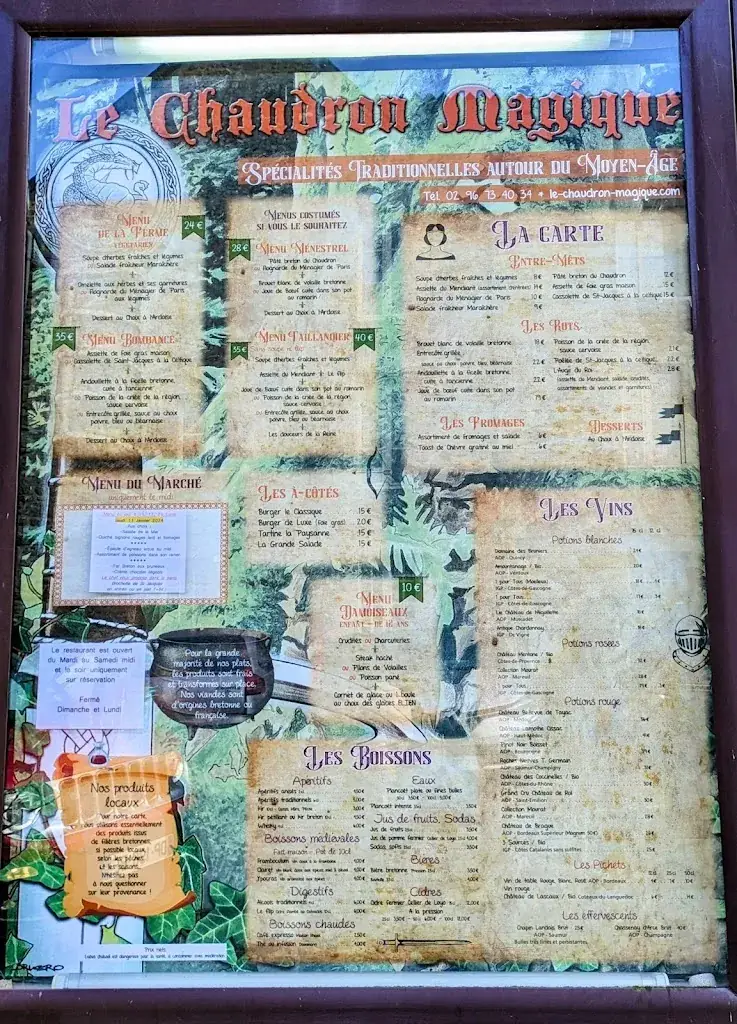 Menu_Le Chaudron Magique_Moncontour_immagine_1