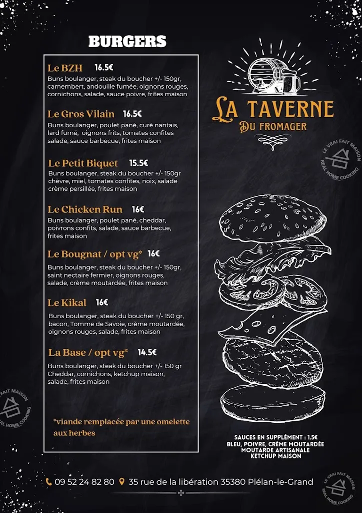 Menu_La Taverne du Fromager_Plélan-le-Grand_immagine_1