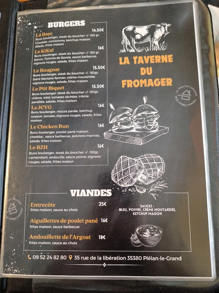 Menu_La Taverne du Fromager_Plélan-le-Grand_immagine_4