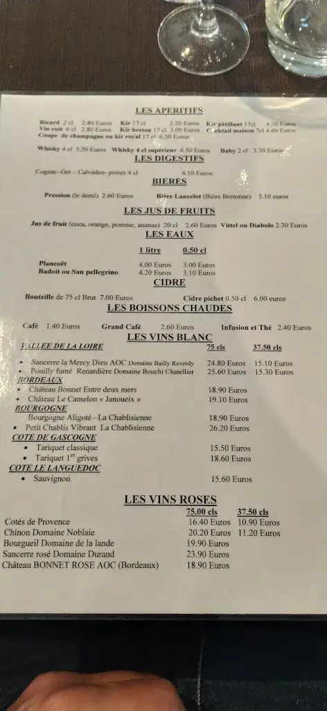 Menu_Restaurant Le relais des Diligences_Plélan-le-Grand_image_3