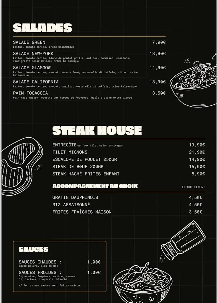 Menu_Avenue 31 Pizzeria & Burger house & Steak house_Valserhône_image_2