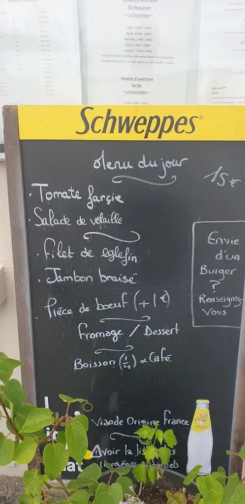 Menu_Restaurant La Fourchette_Pleugriffet_image_1