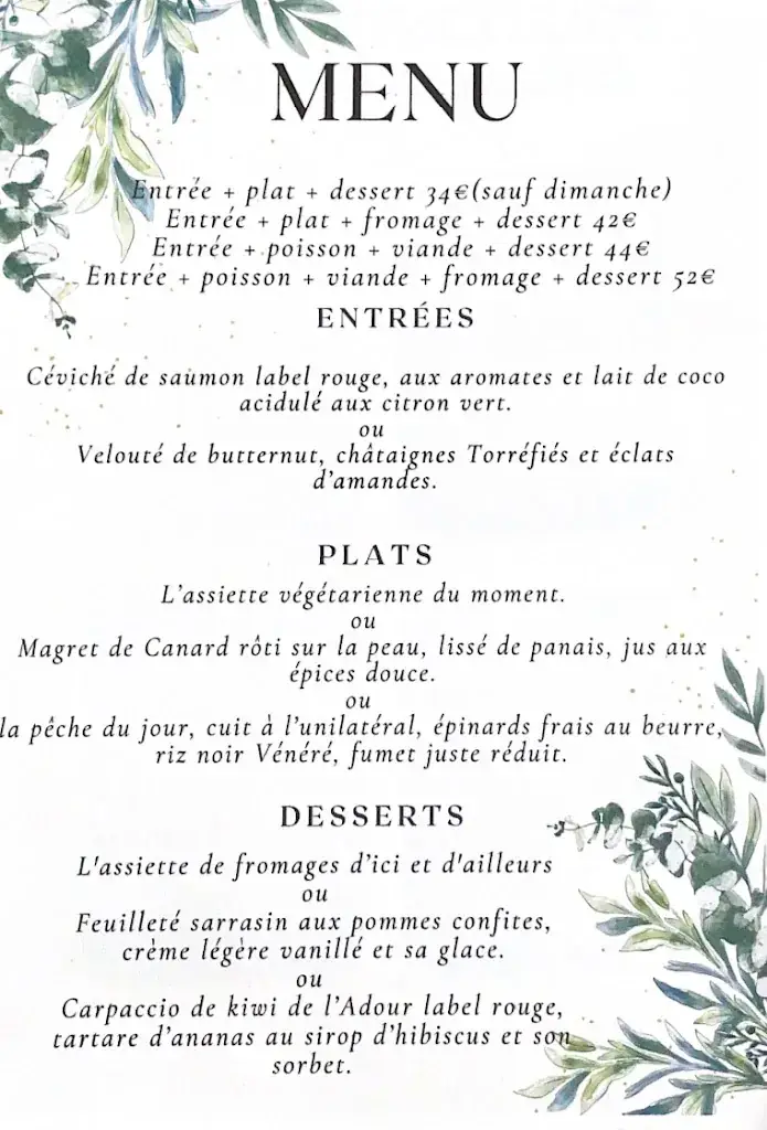 Menu_Restaurant L'Armoricain_Pénestin_image_1