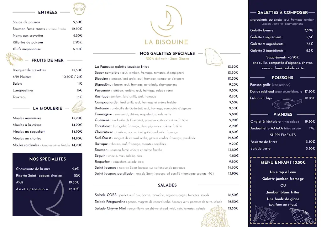 Menu_Crêperie - Restaurant - La Bisquine_Pénestin_image_1