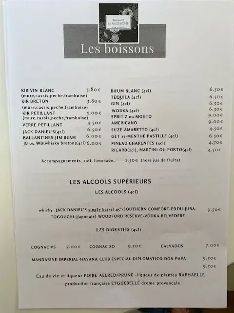 Menu_la plage dorée_Pénestin_immagine_4