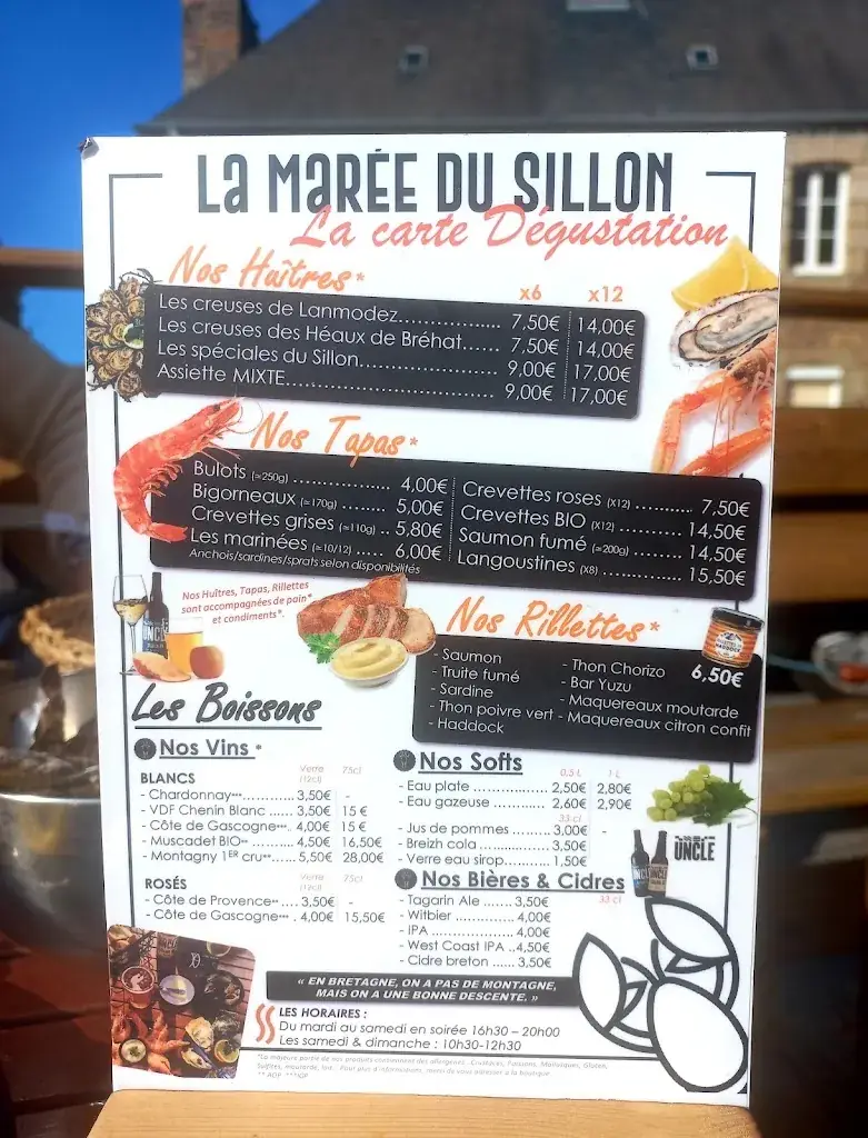 Menu_LA MARÉE DU SILLON_Pleubian_image_1