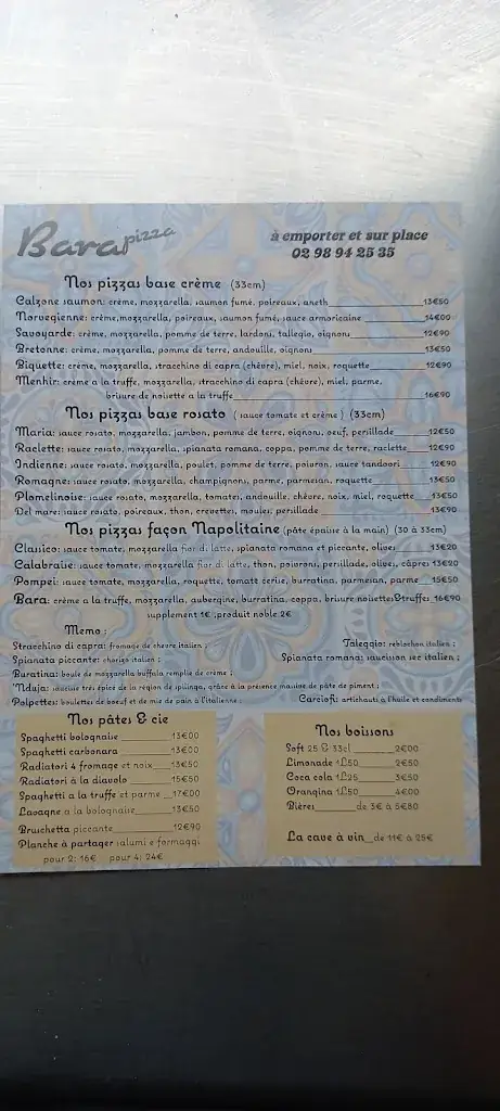 Menu_Bara pizza_Plomelin_image_1