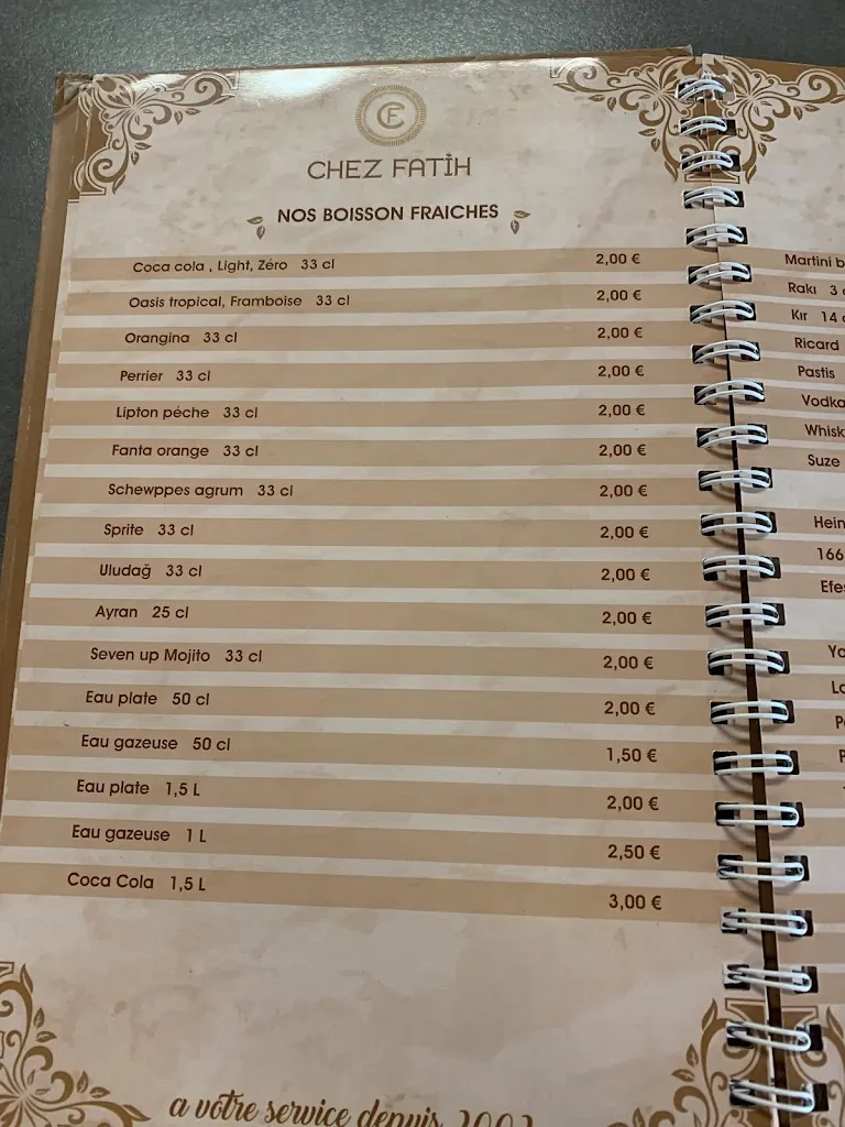 Menu_Restaurant Chez Fatih_Valserhône_image_4
