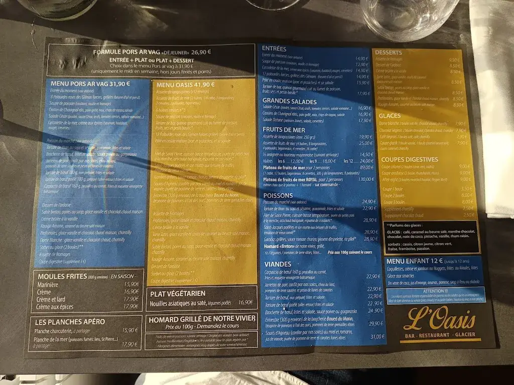 Menu_Restaurant Oasis_Plomodiern_image_1