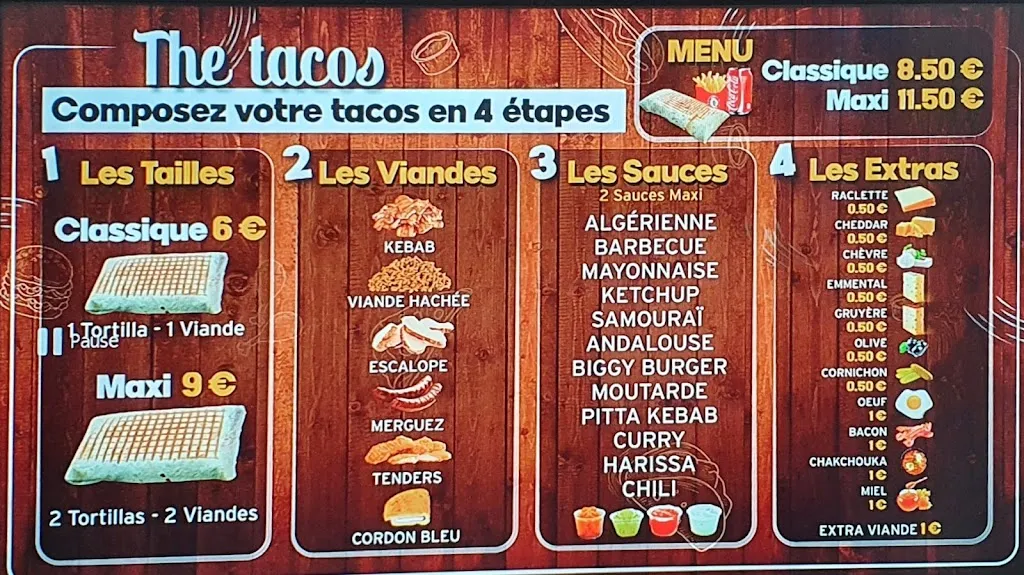 Menu_Restaurant The Tacos_Valserhône_image_2