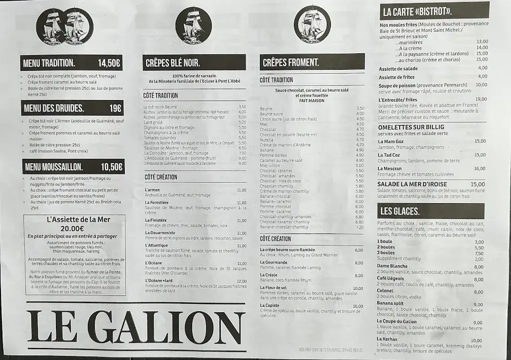 Menu_Crêperie Le Galion_Plogoff_image_1