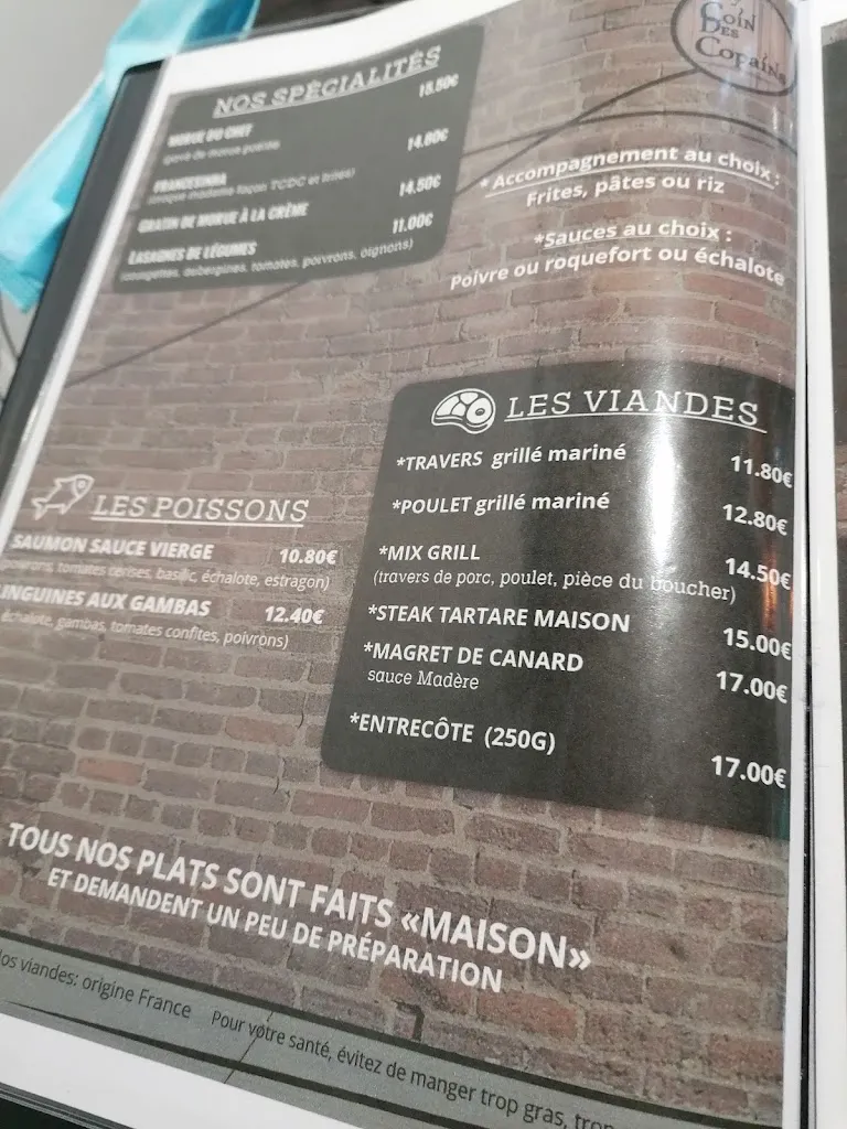 Menu_Ty Coin des Copains Plouay_Plouay_immagine_3