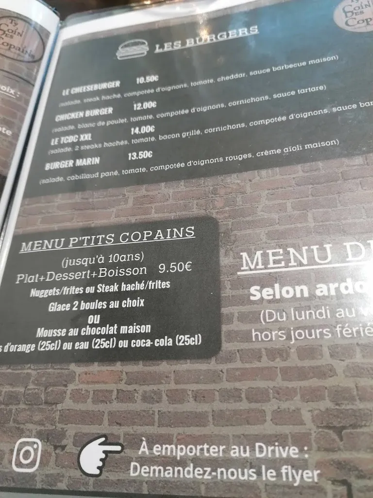 Menu_Ty Coin des Copains Plouay_Plouay_immagine_4