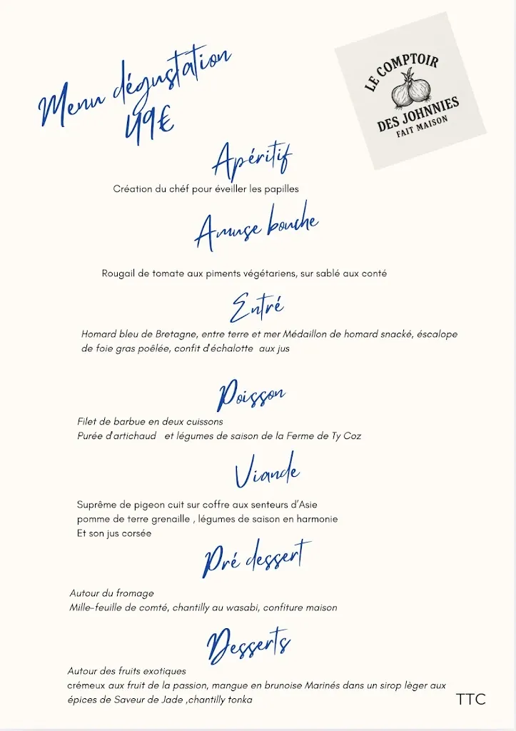 Menu_Le Comptoir des Johnnies_Plouénan_immagine_2