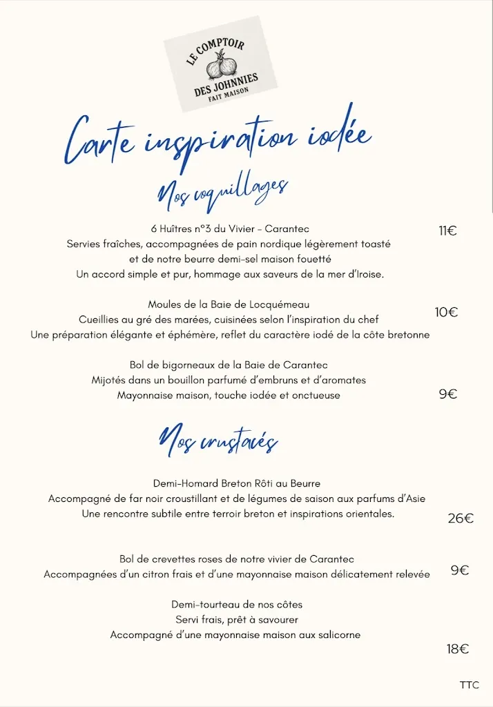 Menu_Le Comptoir des Johnnies_Plouénan_immagine_3