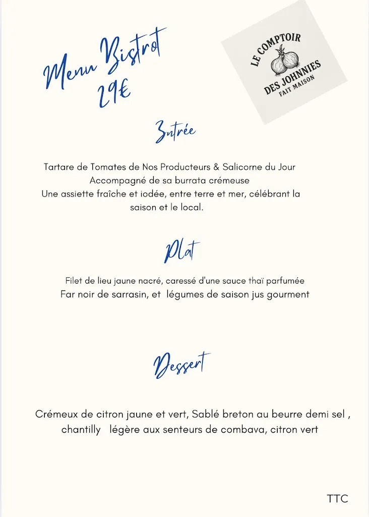Menu_Le Comptoir des Johnnies_Plouénan_immagine_4
