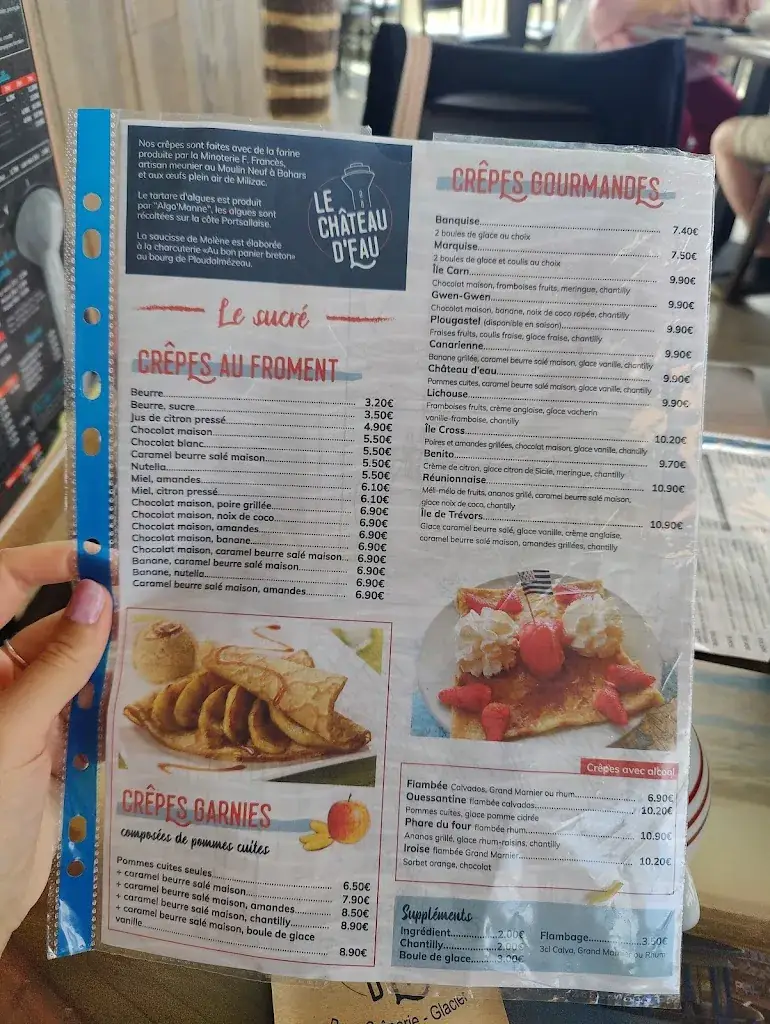 Menü_Crêperie Le Château d'Eau_Ploudalmézeau_Bild_3